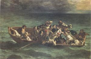 Eugene Delacroix The Shipwreck of Don Juan (mk05) Sweden oil painting art